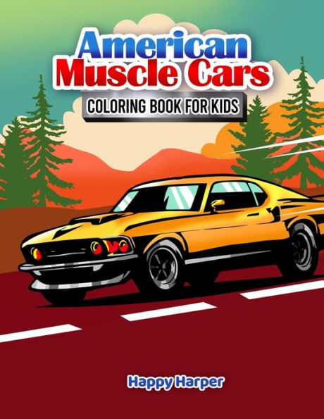 Muscle Cars Coloring Book