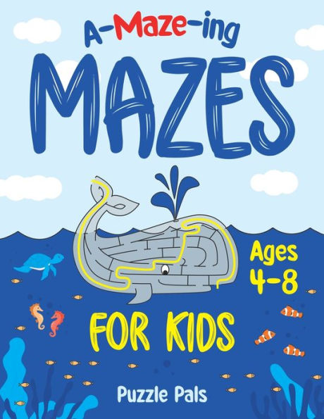Amazing Maze Book For Kids: Outer Space, Under Water, and Jungle Themes For Kids Ages 4 - 8
