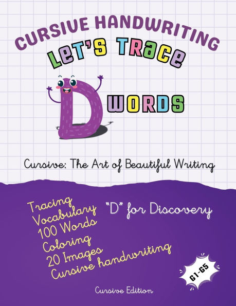 Cursive Handwriting: Let's Trace D Words