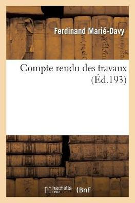 Compte rendu des travaux