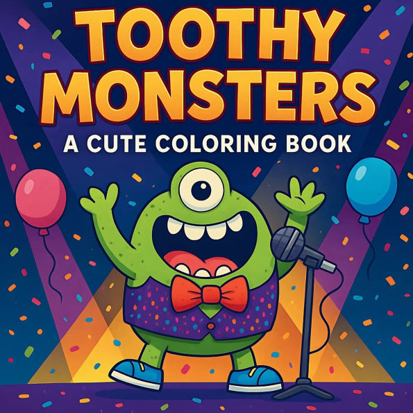 Toothy Monsters - A Cute Coloring Book