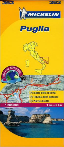 Michelin Map Italy: Puglia 363