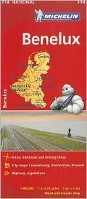 Michelin Benelux Map 714: Belgium, The Netherlands, Luxembourg