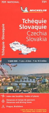 Michelin Czech & Slovak Republic Map 731