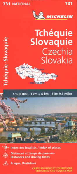 Michelin Czech & Slovak Republic Map 731