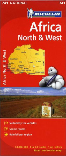 Michelin Africa North and West Map 741