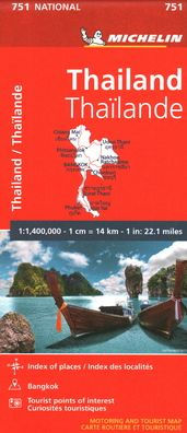 Michelin Map Thailand 751