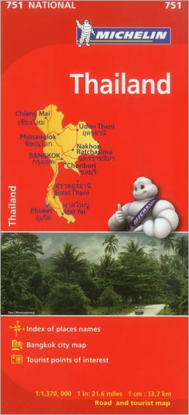 Michelin Map Thailand 751