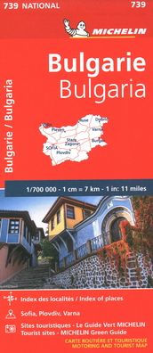 Michelin Bulgaria Map 739
