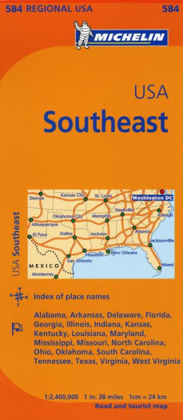 Michelin USA: Southeast Map 584