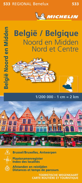 Michelin Map Belgium: North & Central 533