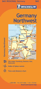 Title: Michelin Germany Northwest Map 541, Author: Michelin