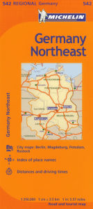 Title: Michelin Germany Northeast Map 542, Author: Michelin