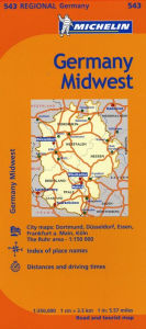 Title: Michelin Germany Midwest Map 543, Author: Michelin