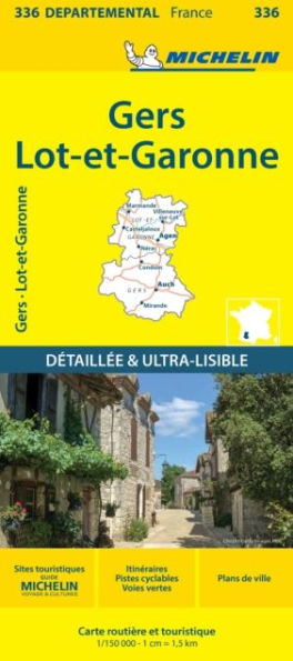 Gers Lot-et-Garonne - Michelin Local Map 336: Map
