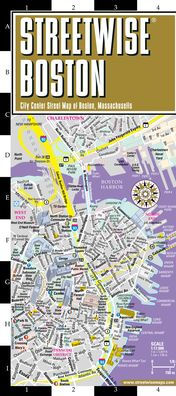 Streetwise Boston Map - Laminated City Center Street Map of Boston, Massachusetts