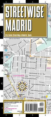 Streetwise Madrid Map - Laminated City Center Street Map of Madrid, Spain