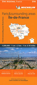 Free books no download France: Paris and Surrounding Areas Map 514 9782067258662 by Michelin, Michelin English version