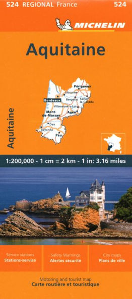 France: Aquitaine Map 524