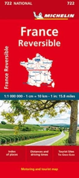 France - reversible - Michelin National Map 722