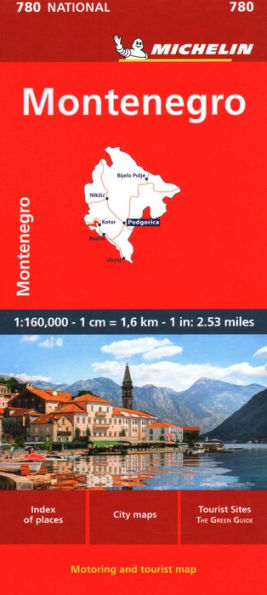 Montenegro Road and Tourist Map No 780