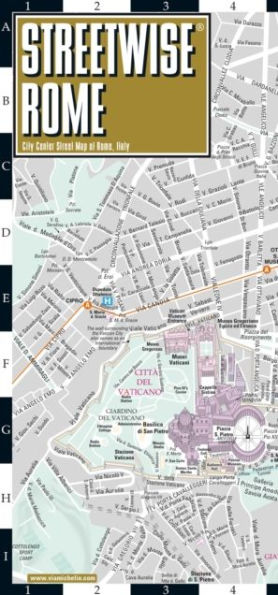 Streetwise Rome Map: Laminated City Center Street Map of Rome, Italy