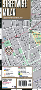 Streetwise Milan Map: Laminated City Center Street Map of Milan, Italy