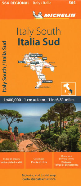 Michelin Map Italy: South