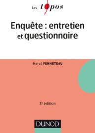 Title: Enquête : entretien et questionnaire - 3e édition, Author: Hervé Fenneteau