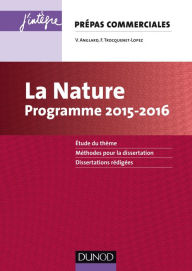 Title: La Nature - Programme 2015-2016: Prépas commerciales, Author: Véronique Anglard