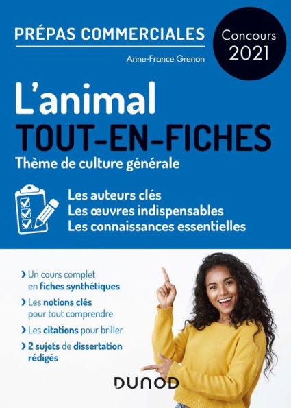 L'animal - Prépas commerciales - Concours 2021: Tout-en-fiches