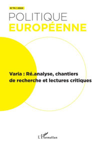 Title: Varia : Ré.analyse, chantiers de recherche et lectures critiques, Author: Editions L'Harmattan