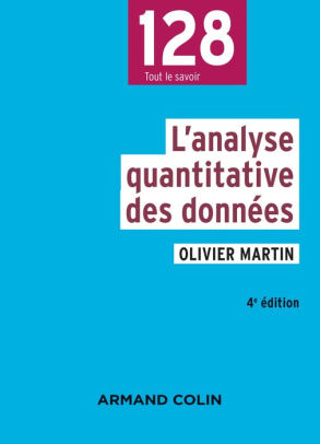 Lanalyse Quantitative Des Données 4e édnook Book - 