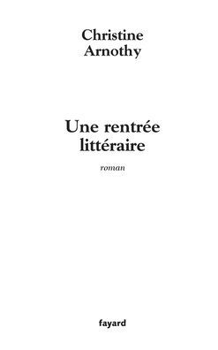 Une rentrï¿½e littï¿½raire