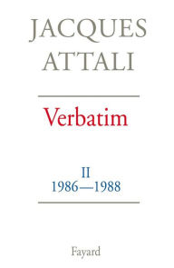 Title: Verbatim: Chronique des années 1986-1988, Author: Jacques Attali