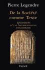 De la Société comme Texte: Linéaments d'une anthropologie dogmatique