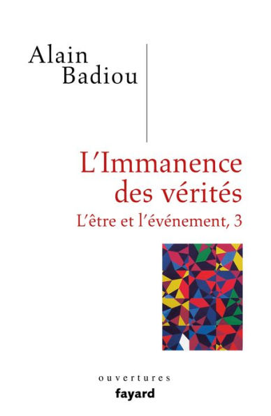 L'immanence des vérités