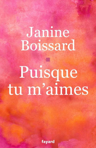 Puisque tu m'aimes