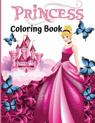 Title: Princess Coloring Book: 60 Unique and Beautiful Designs for Girls Ages 3-9A Great Gift, Author: Clara Sparklove