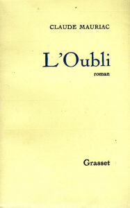 Title: L'oubli, Author: Claude Mauriac