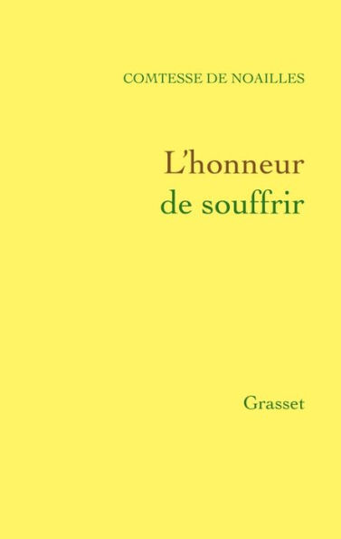 L'honneur de souffrir