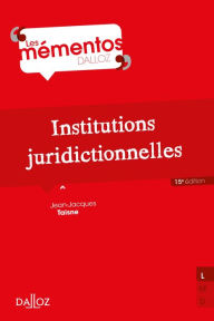 Title: Institutions juridictionnelles, Author: Matthias Tietze