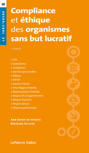 Title: Compliance et éthique des organismes sans but lucratif, Author: Ann Sophie de Jotemps