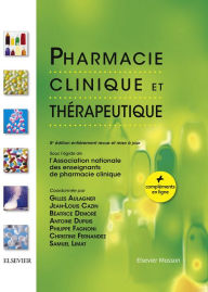 Title: Pharmacie clinique et thérapeutique, Author: Association Nationale Des Enseignants De Pharmacie Clinique