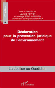 Title: Déclaration pour la protection juridique de l'environnement, Author: Capucine Chamoux