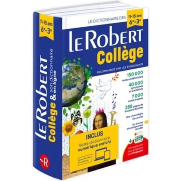 Le Robert College 2024 Bimedia: Monolingual French dictionary for college students with free coded access to the online dictionary