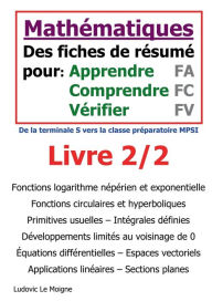 Title: Mathématiques terminale s vers mpsi (livre 2/2), Author: Ludovic Le Moigne