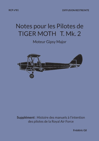Notes pour les Pilotes de TIGER MOTH T. Mk. 2: Moteur Gipsy Major