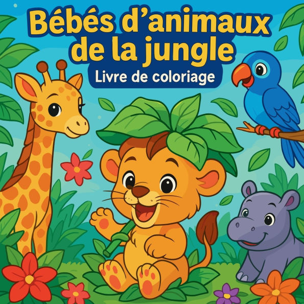 B�b�s d'animaux de la Jungle - Livre de coloriage