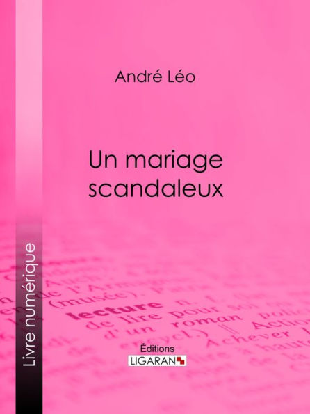 Un mariage scandaleux